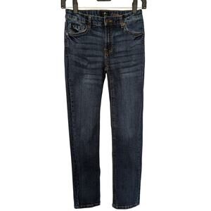 7 For All Mankind Girls Bottoms, Medium-Dark Wash Slimmy Jeans, Sz 12